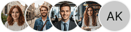 Multiple investor profile avatars on Keldering Holdings trading review block